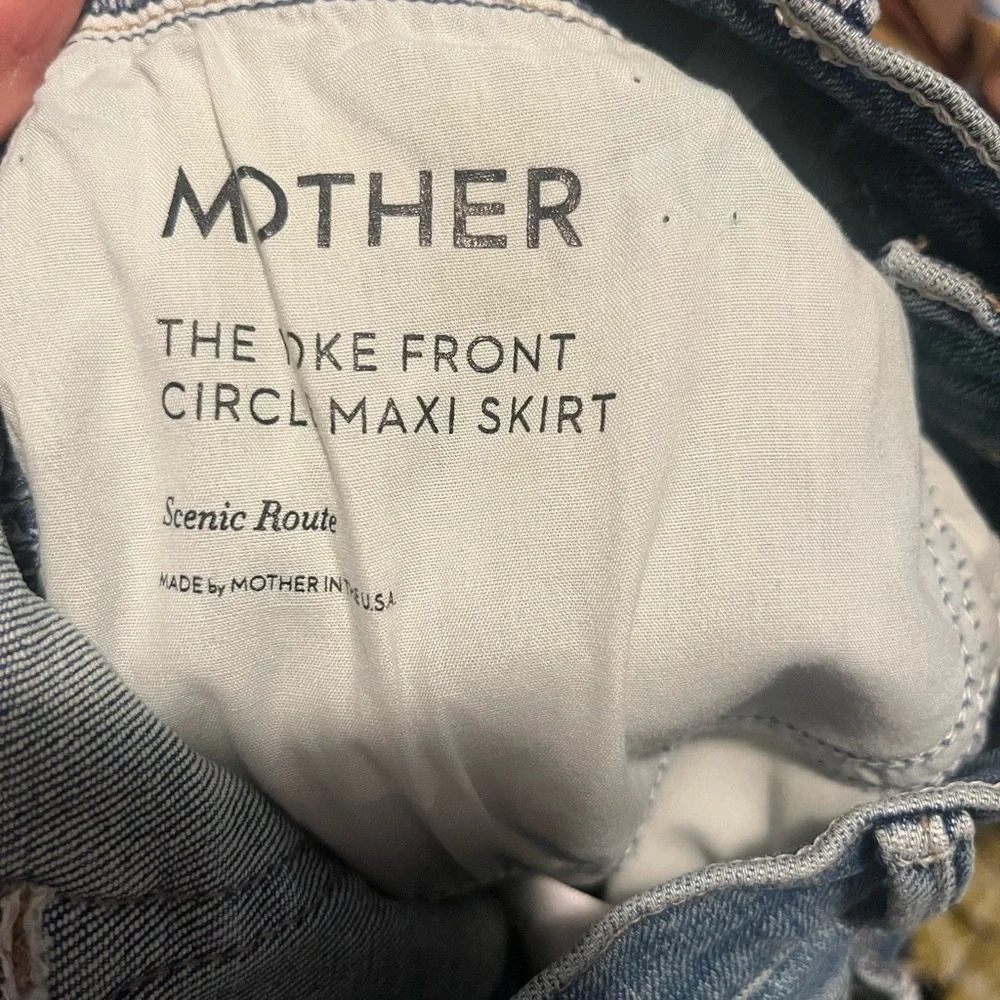 MOTHER The Yoke Front Circle Maxi Skirt SIZE 24
